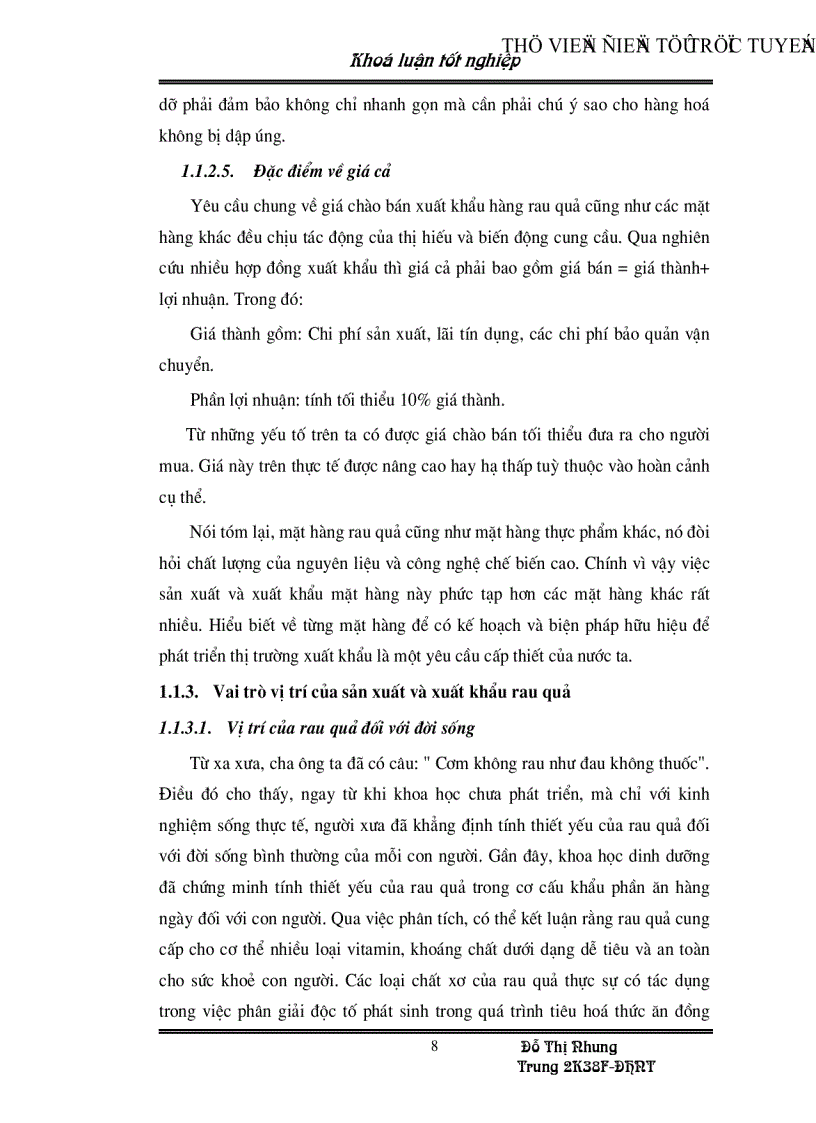 image for page Những nhân tố chủ yếu ảnh hưởng đến hoạt động xuất khẩu rau quả ở Việt Nam