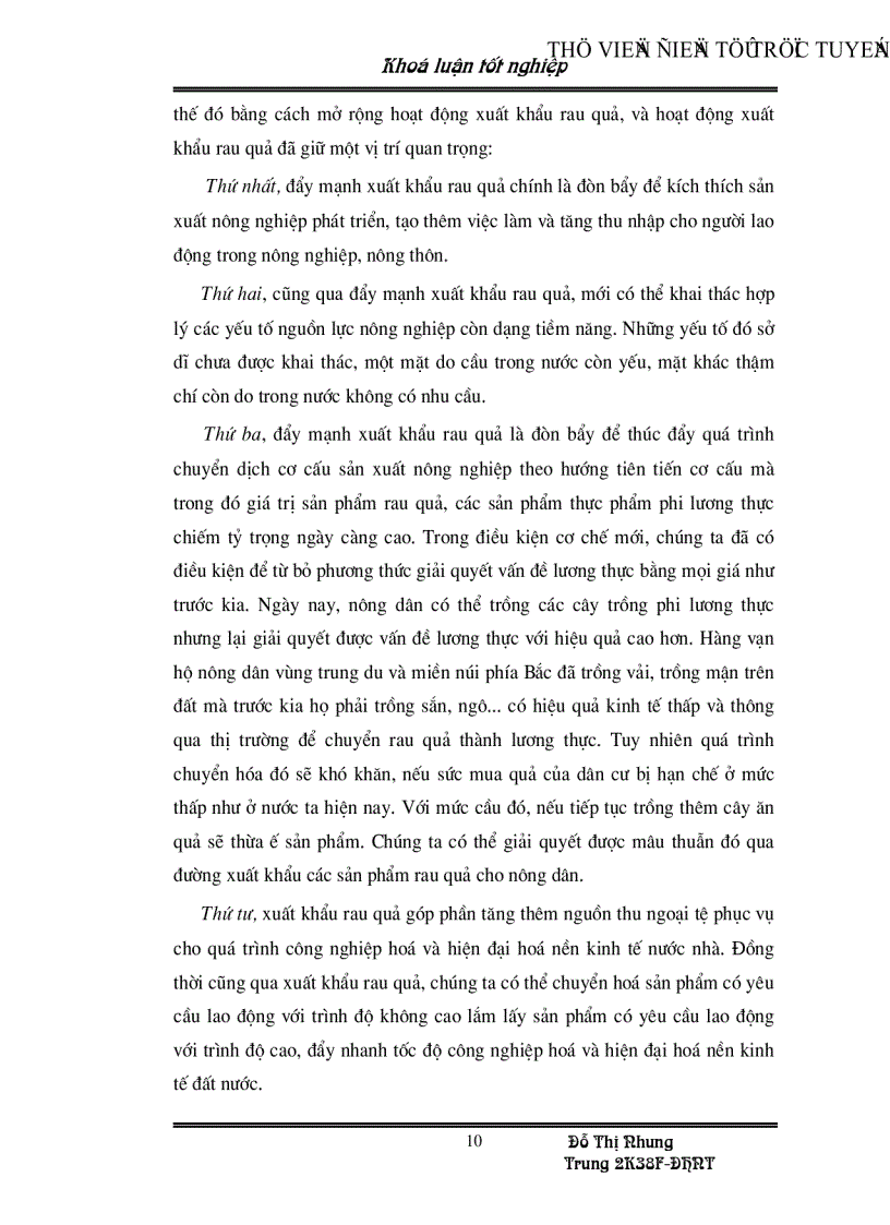 image for page Những nhân tố chủ yếu ảnh hưởng đến hoạt động xuất khẩu rau quả ở Việt Nam