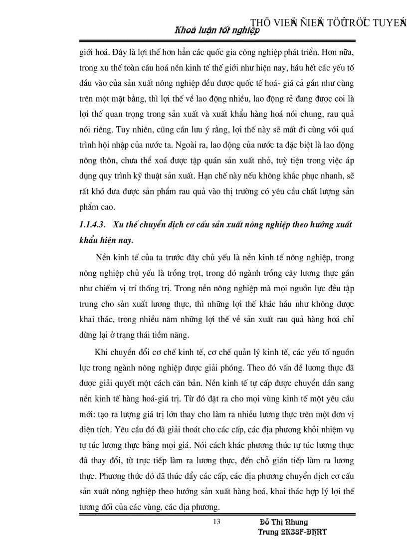 image for page Những nhân tố chủ yếu ảnh hưởng đến hoạt động xuất khẩu rau quả ở Việt Nam