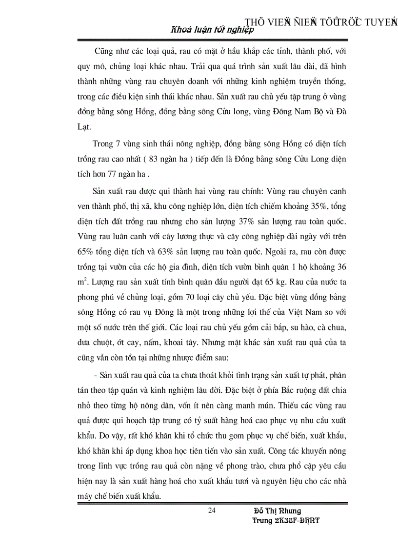 image for page Những nhân tố chủ yếu ảnh hưởng đến hoạt động xuất khẩu rau quả ở Việt Nam