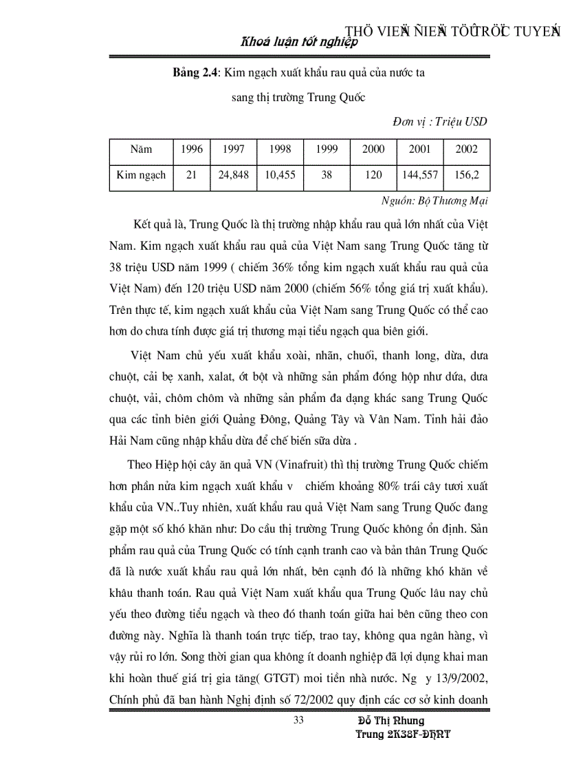 image for page Những nhân tố chủ yếu ảnh hưởng đến hoạt động xuất khẩu rau quả ở Việt Nam