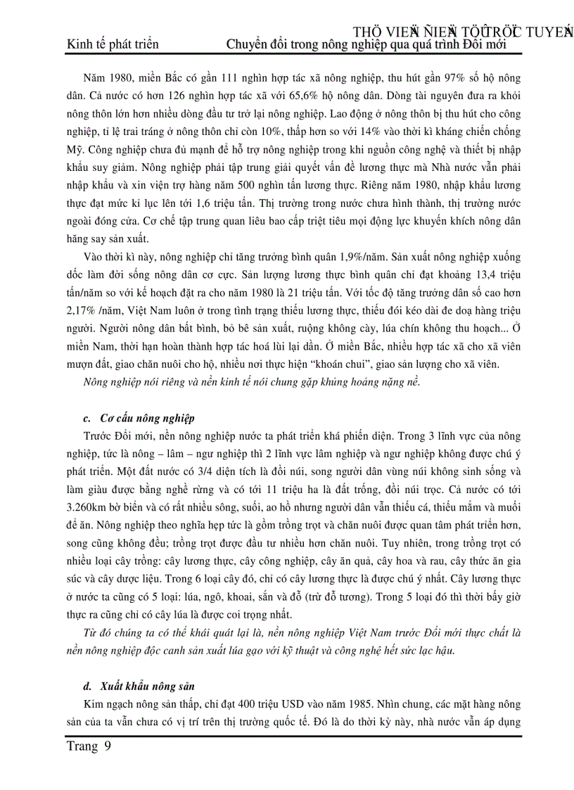 image for page Sự chuyển mình của nông nghiệp Việt Nam qua quá trình Đổi mới