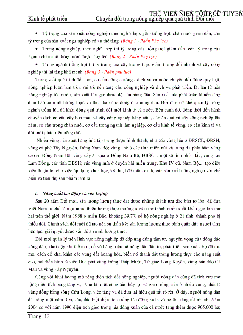 image for page Sự chuyển mình của nông nghiệp Việt Nam qua quá trình Đổi mới