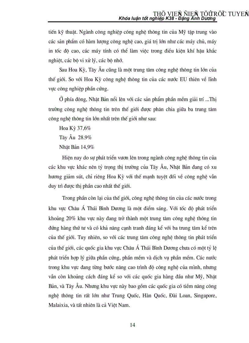 image for page Sản phầm phần mềm lĩnh vực xuất khẩu đầy triển vọng của ngành công nghệ thông tin Việt Nam