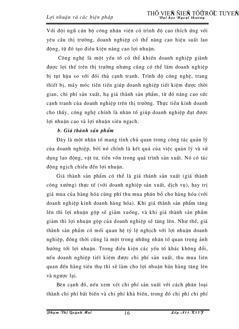 image for page Lợi nhuận và các biện pháp nâng cao lợi nhuận trong các doanh nghiệp vừa và nhỏ ở Việt Nam