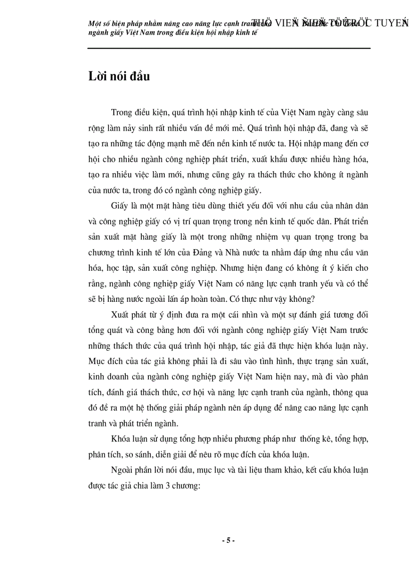 image for page Một số giải pháp nhằm nâng cao năng lực cạnh tranh của ngành giấy Việt Nam trong điều kiện hội nhập kinh tế