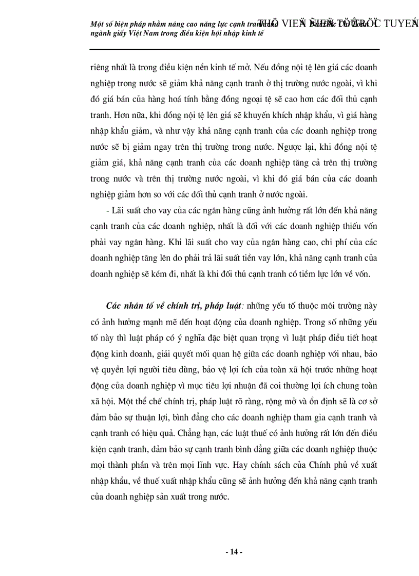 image for page Một số giải pháp nhằm nâng cao năng lực cạnh tranh của ngành giấy Việt Nam trong điều kiện hội nhập kinh tế