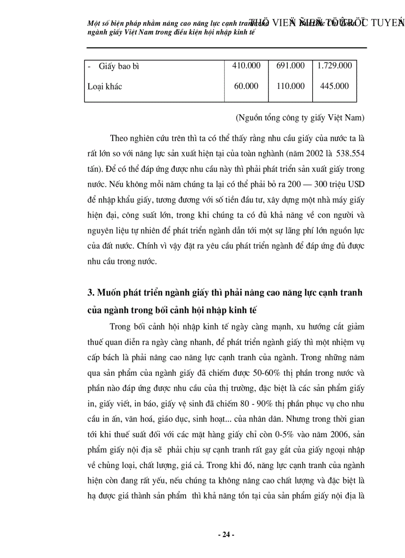 image for page Một số giải pháp nhằm nâng cao năng lực cạnh tranh của ngành giấy Việt Nam trong điều kiện hội nhập kinh tế