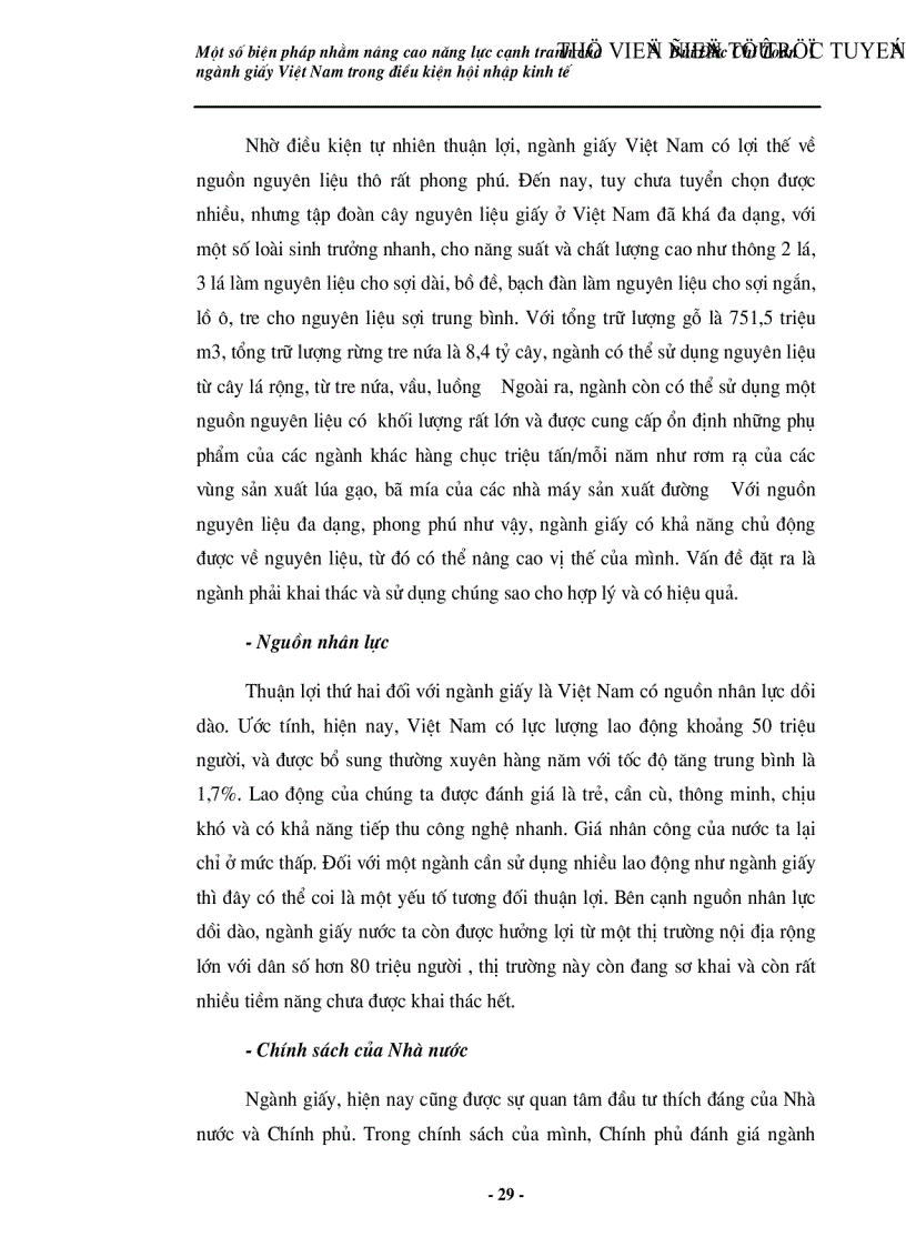 image for page Một số giải pháp nhằm nâng cao năng lực cạnh tranh của ngành giấy Việt Nam trong điều kiện hội nhập kinh tế