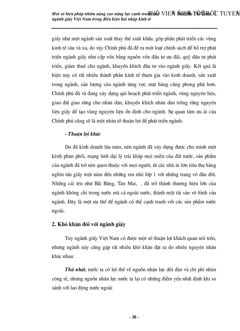 image for page Một số giải pháp nhằm nâng cao năng lực cạnh tranh của ngành giấy Việt Nam trong điều kiện hội nhập kinh tế
