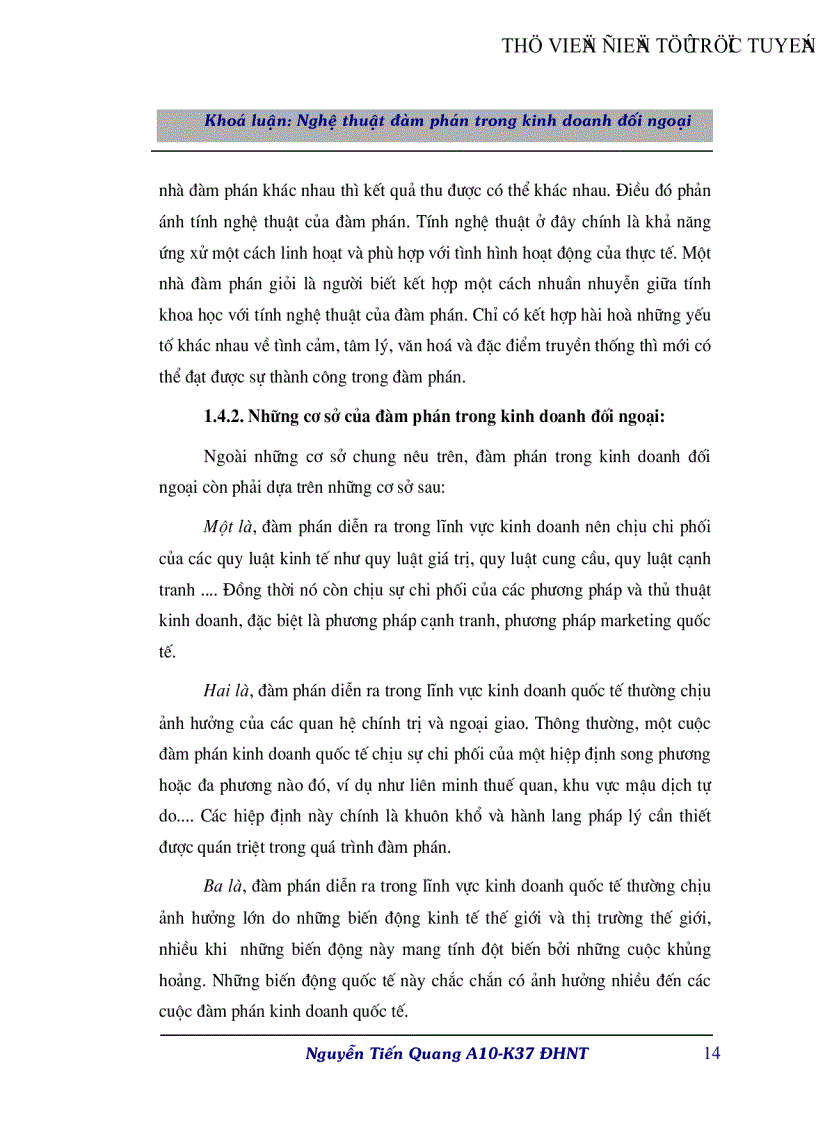 image for page Nghệ thuật đàm phán trong kinh doanh đối ngoại