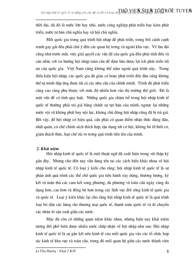 image for page Hội nhập kinh tế quốc tế và những yêu cầu đặt ra đối với hoạt động xuất nhập khẩu của các doanh nghiệp Việt Nam