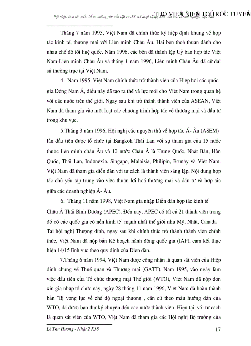 image for page Hội nhập kinh tế quốc tế và những yêu cầu đặt ra đối với hoạt động xuất nhập khẩu của các doanh nghiệp Việt Nam