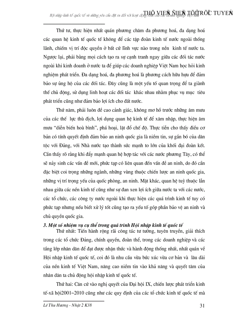 image for page Hội nhập kinh tế quốc tế và những yêu cầu đặt ra đối với hoạt động xuất nhập khẩu của các doanh nghiệp Việt Nam
