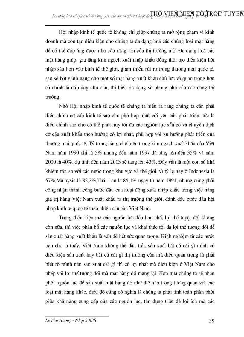 image for page Hội nhập kinh tế quốc tế và những yêu cầu đặt ra đối với hoạt động xuất nhập khẩu của các doanh nghiệp Việt Nam