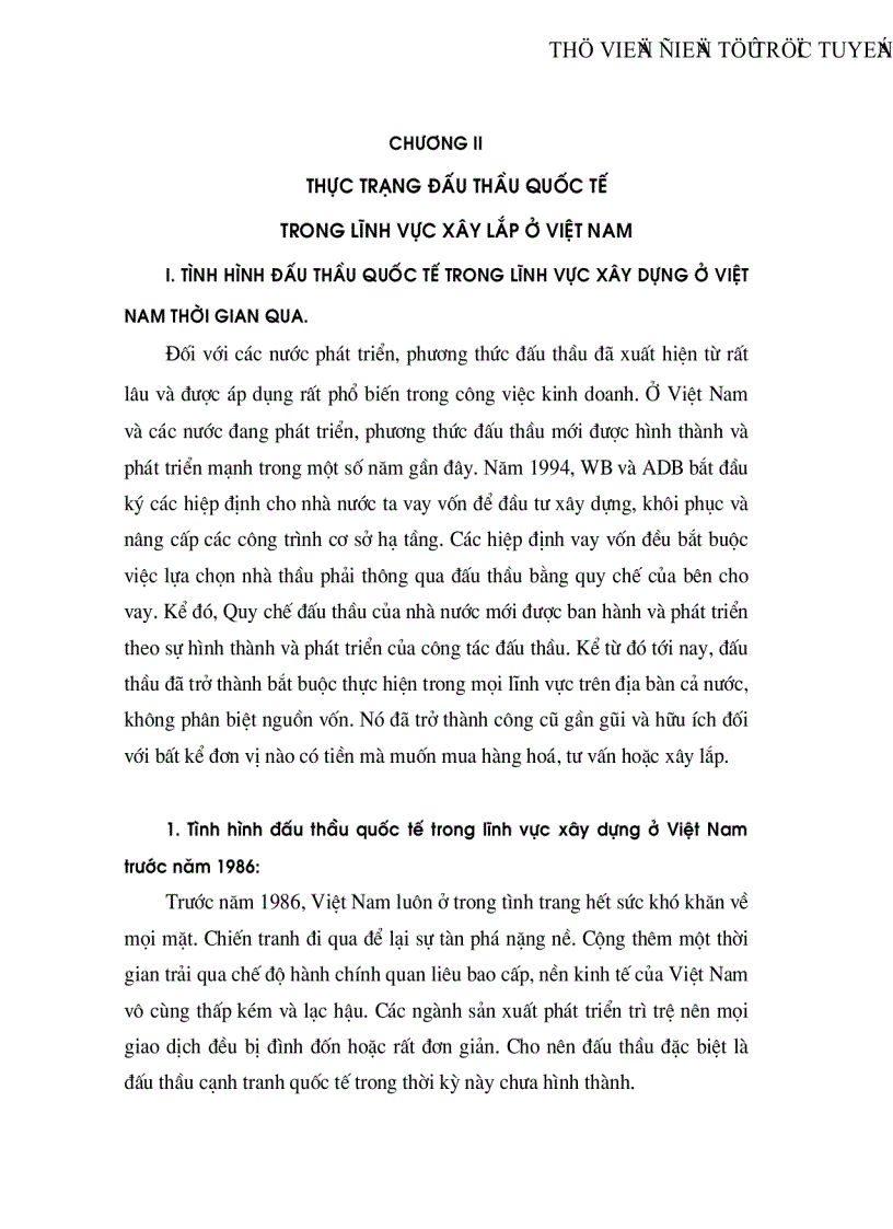 image for page Đấu thầu quốc tế trong xây lắp ở Việt Nam thực trạng và giải pháp nâng cao hiệu quả