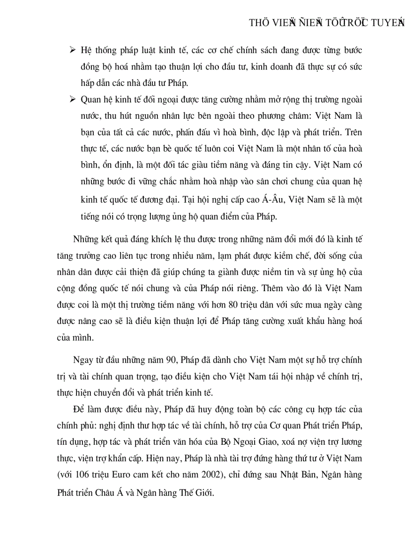 image for page Quan hệ thương mại và đầu tư Pháp Việt thực trạng và triển vọng