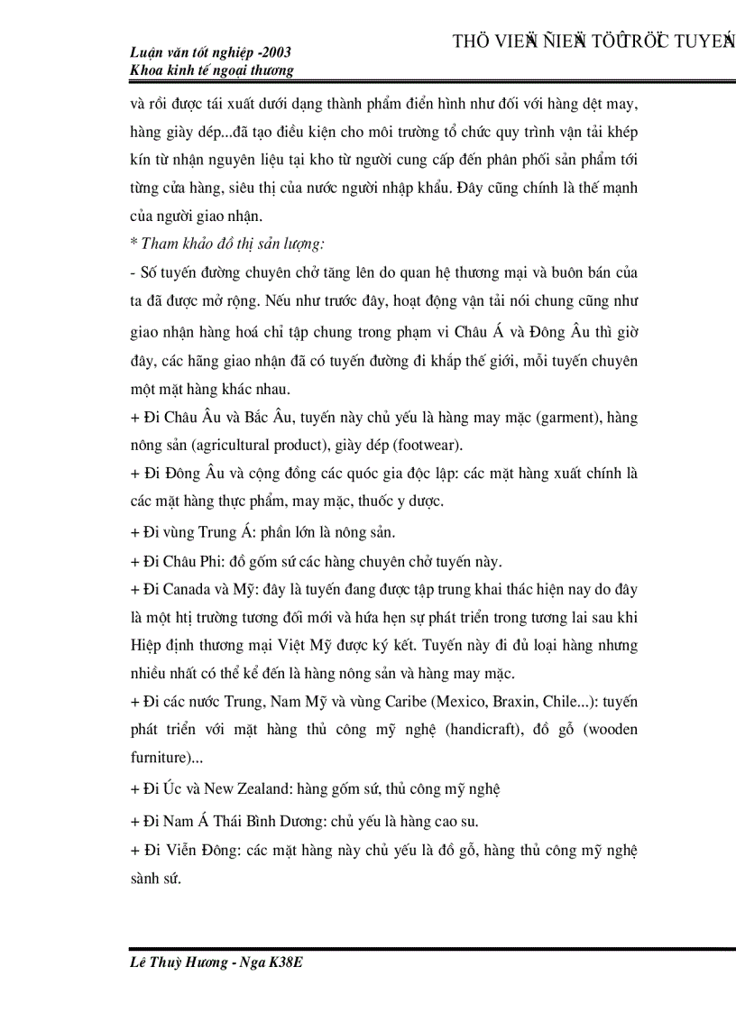 image for page Giao nhận hàng hoá xuất nhập khẩu tại công ty giao nhận kho vận ngoại thương Vinatrans HP Thực trạng và một số giải pháp