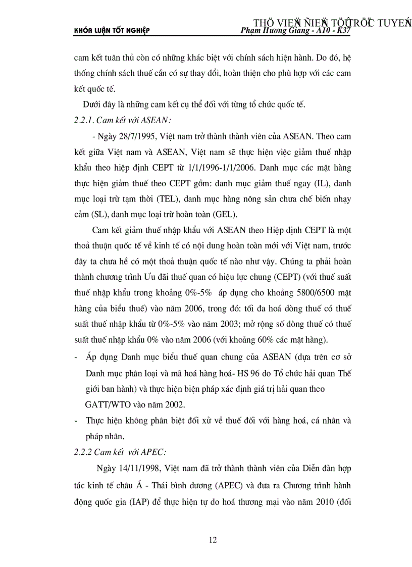 image for page Điều chỉnh chính sách thuế của Việt nam trong quá trình hội nhập kinh tế khu vực và thế giới