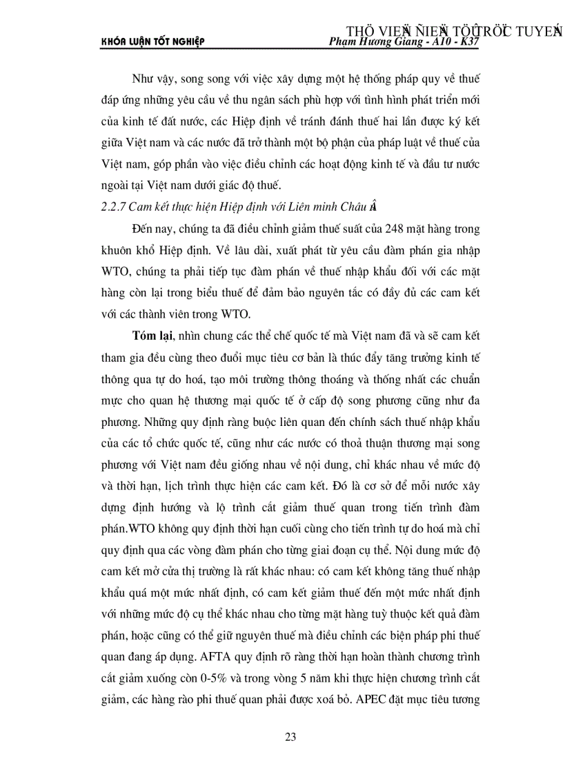 image for page Điều chỉnh chính sách thuế của Việt nam trong quá trình hội nhập kinh tế khu vực và thế giới