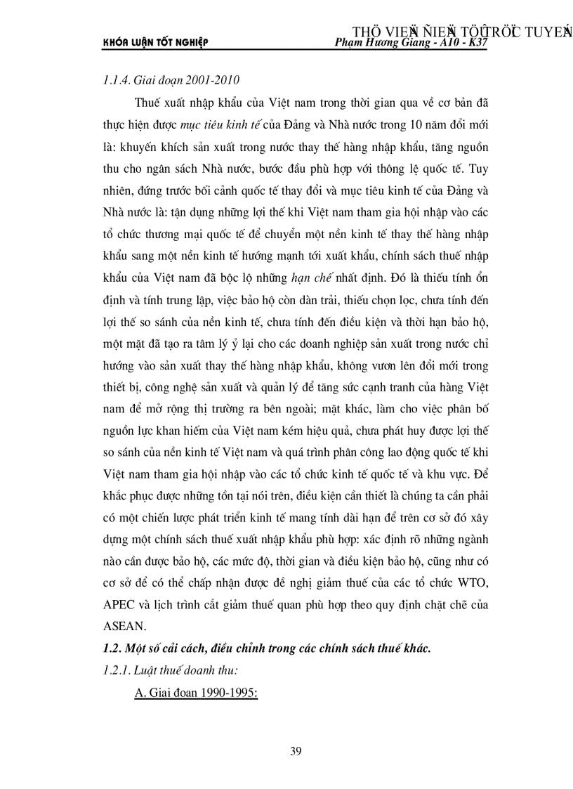 image for page Điều chỉnh chính sách thuế của Việt nam trong quá trình hội nhập kinh tế khu vực và thế giới