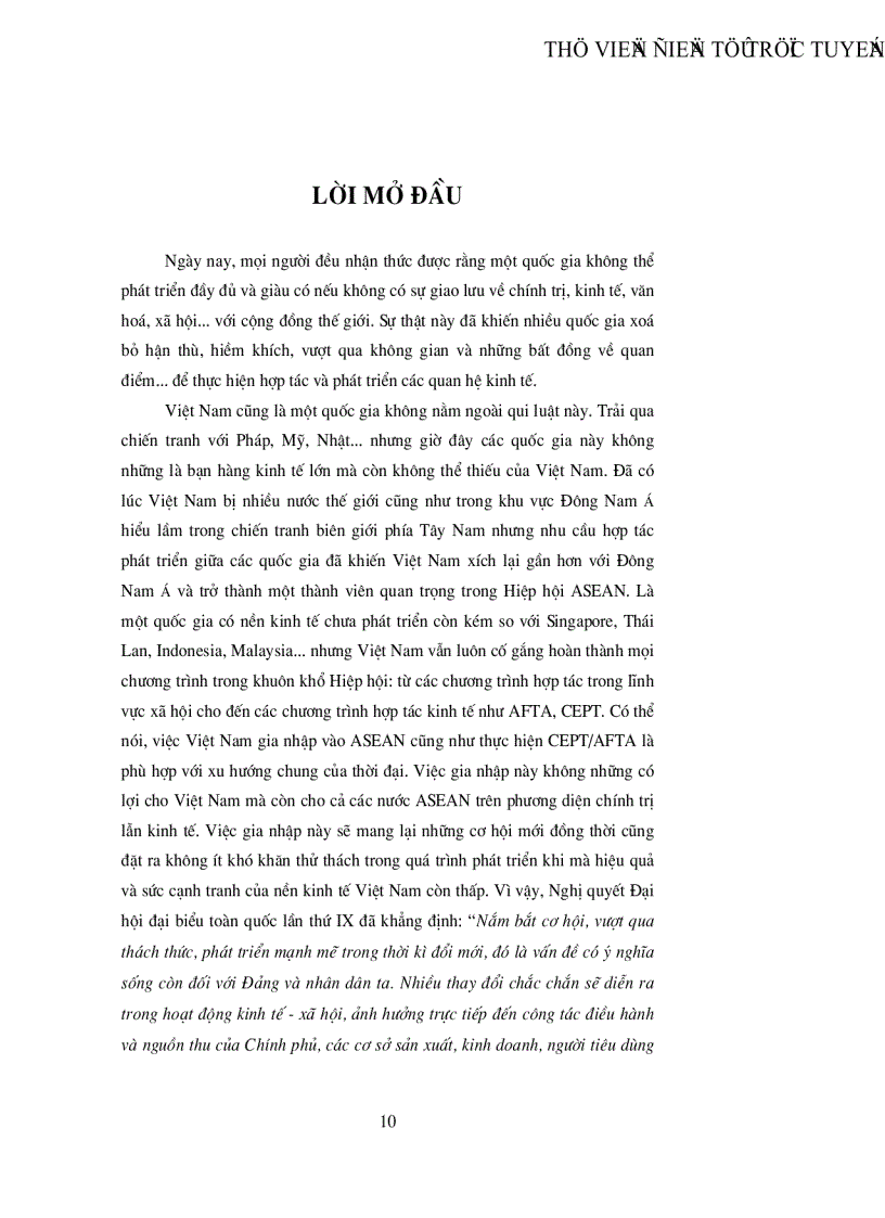 image for page Khu vực mậu dịch tự do ASEAN AFTA và những tác động của AFTA đến Việt Nam