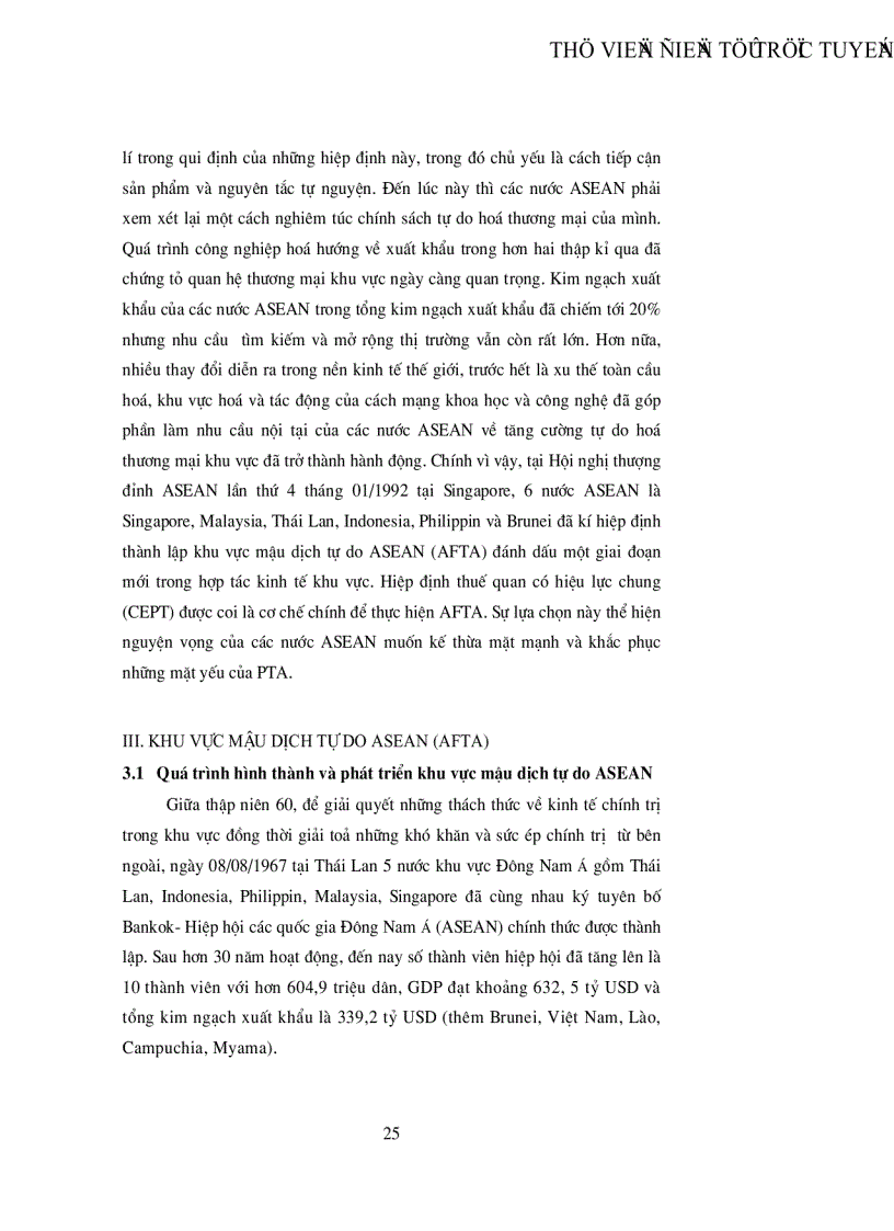 image for page Khu vực mậu dịch tự do ASEAN AFTA và những tác động của AFTA đến Việt Nam