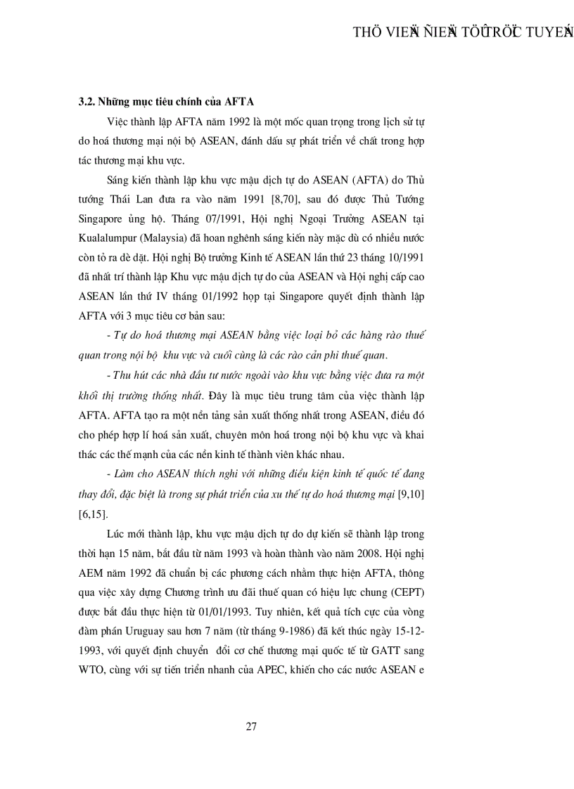 image for page Khu vực mậu dịch tự do ASEAN AFTA và những tác động của AFTA đến Việt Nam