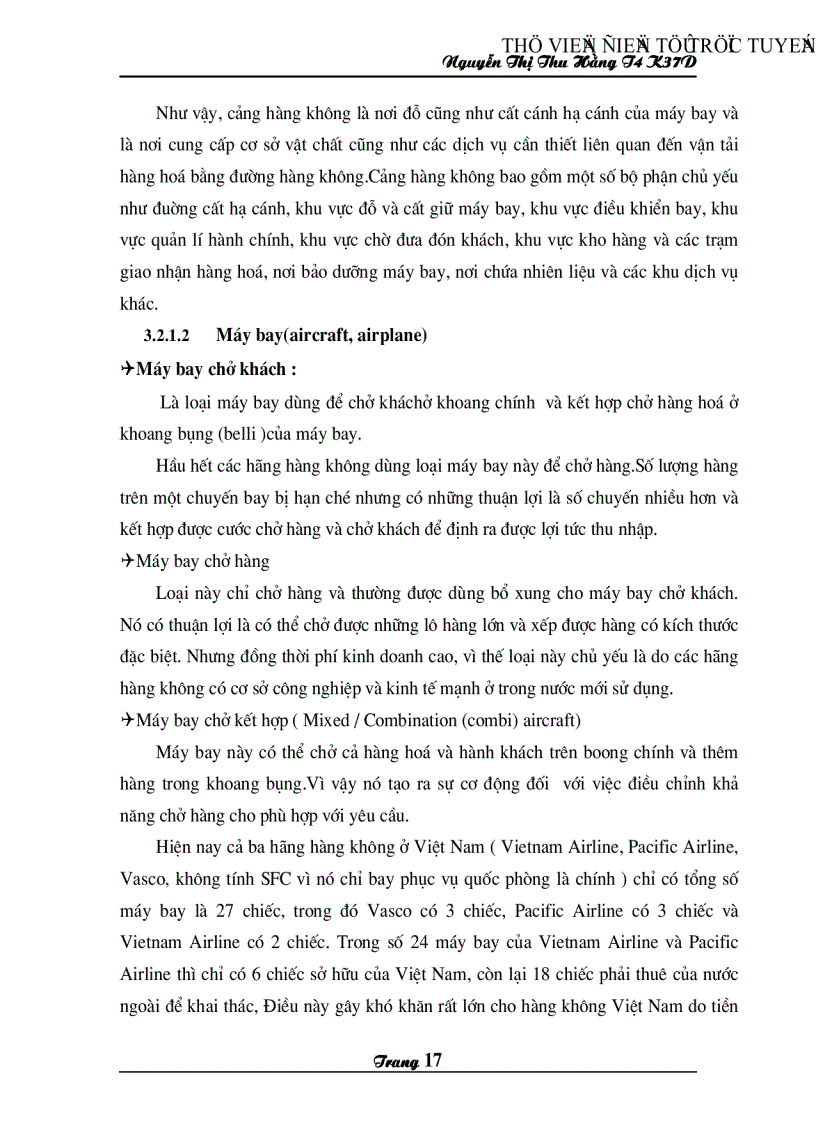 image for page Các giải pháp nâng cao chất lượng dịch vụ hàng hoá của hãng hàng không quốc gia việt nam Vietnam Airlines