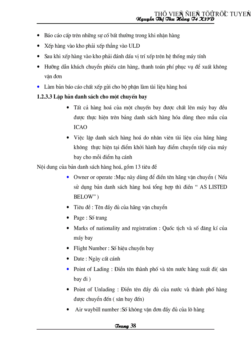 image for page Các giải pháp nâng cao chất lượng dịch vụ hàng hoá của hãng hàng không quốc gia việt nam Vietnam Airlines