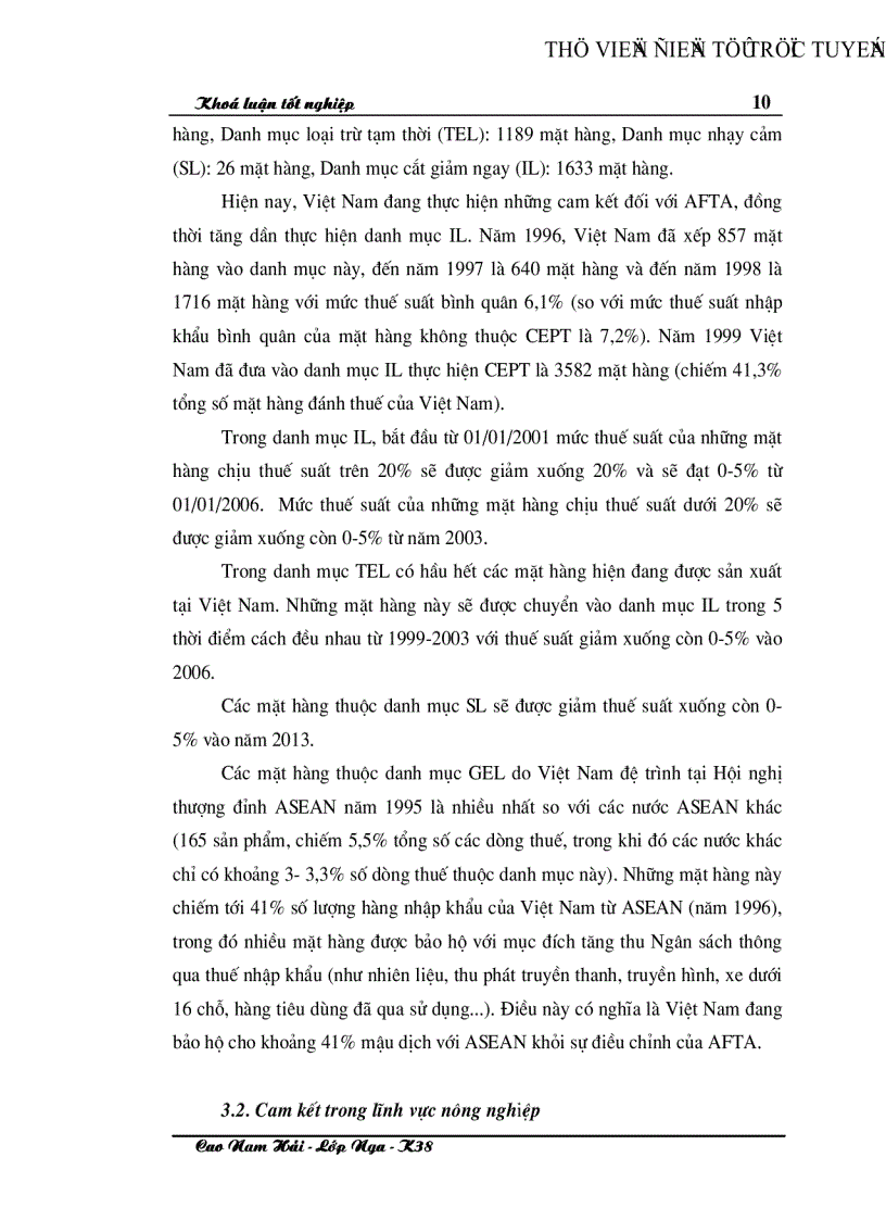 image for page Một số giải pháp điều chỉnh cơ cấu sản xuất nông nghiệp của Việt Nam trong quá trình hội nhập khu vực mậu dịch tự do ASEAN AFTA