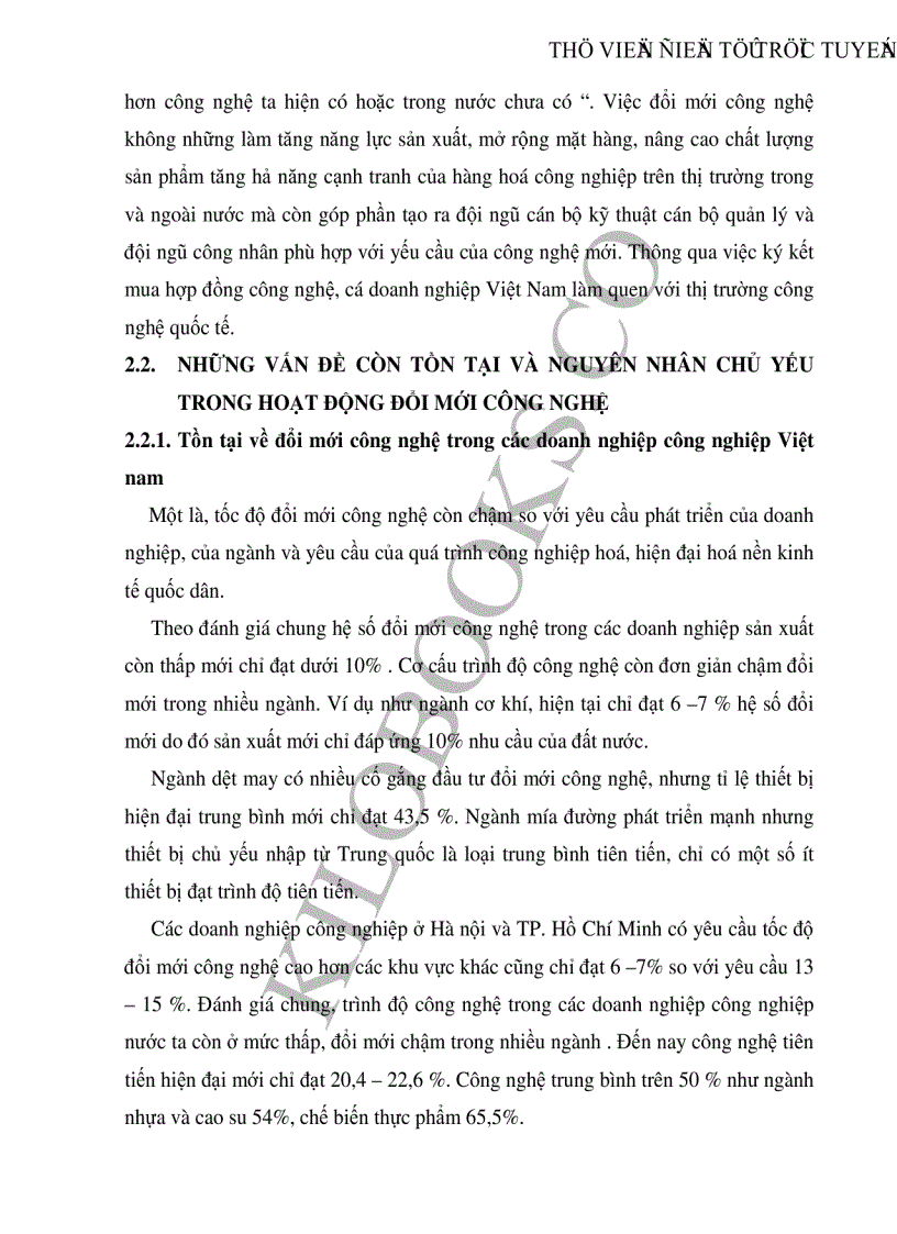image for page Thực trạng và một số giải pháp đổi mới công nghệ nâng cao năng lực sản xuất trong các doanh nghiệp