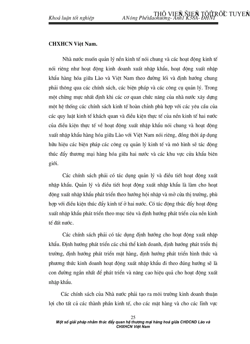 image for page Một số giải pháp nhằm thúc đẩy quan hệ thương mại hàng hoá giữa CHDCND Lào và CHXHCN Việt Nam