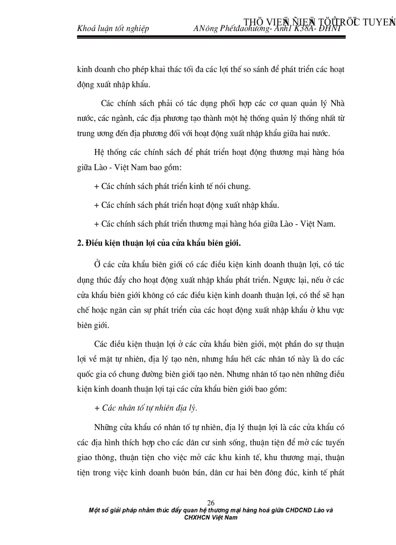 image for page Một số giải pháp nhằm thúc đẩy quan hệ thương mại hàng hoá giữa CHDCND Lào và CHXHCN Việt Nam