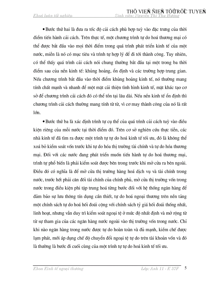 image for page Một số vấn đề về tự do hoá thương mại ở các nước đang phát triển và thực tiễn tiến hành quá trình này ở Việt Nam