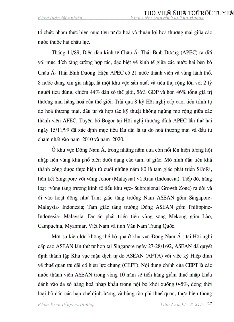 image for page Một số vấn đề về tự do hoá thương mại ở các nước đang phát triển và thực tiễn tiến hành quá trình này ở Việt Nam