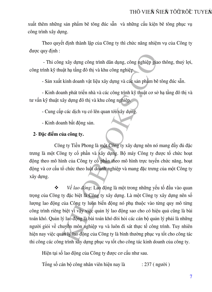 image for page Hoàn thiện bộ máy quản lý của Công ty cổ phần đầu tư và xây dựng Tiền Phong