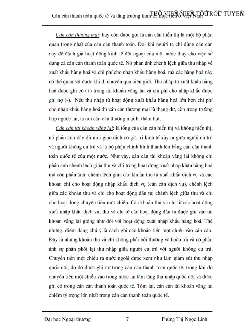 image for page Cán cân thanh toán quốc tế và tăng trưởng kinh tế Thực tiễn ở Việt Nam