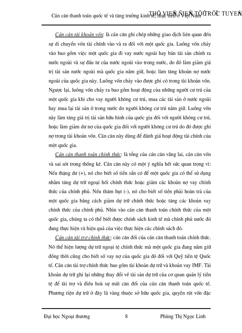image for page Cán cân thanh toán quốc tế và tăng trưởng kinh tế Thực tiễn ở Việt Nam