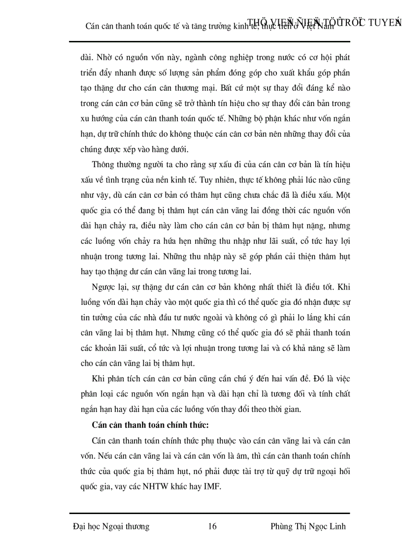 image for page Cán cân thanh toán quốc tế và tăng trưởng kinh tế Thực tiễn ở Việt Nam