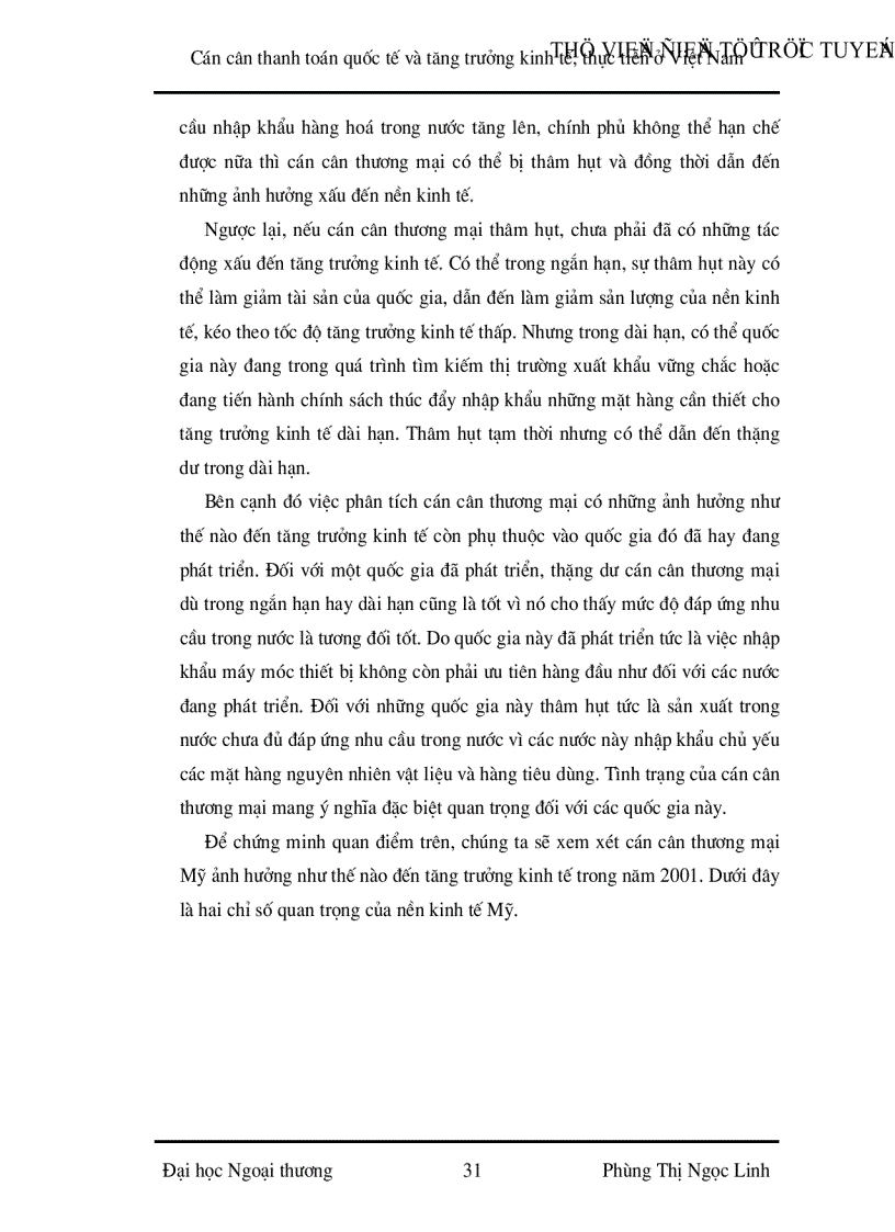 image for page Cán cân thanh toán quốc tế và tăng trưởng kinh tế Thực tiễn ở Việt Nam