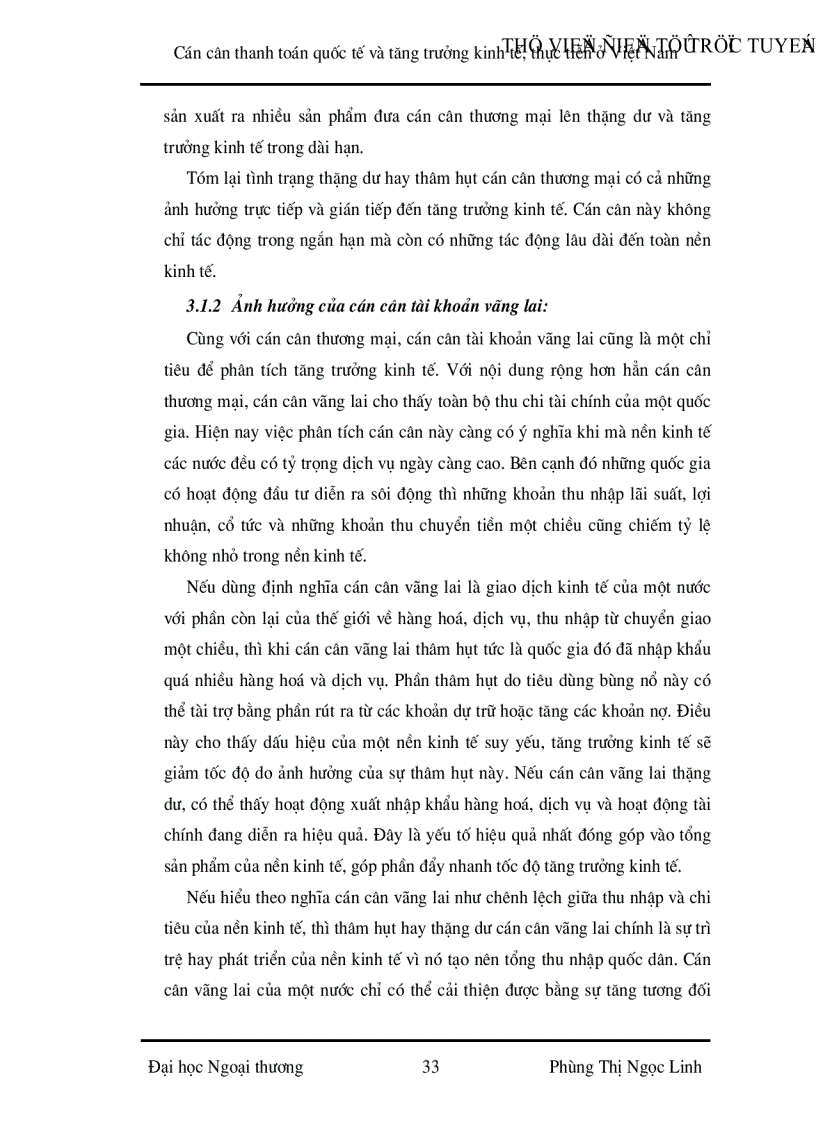 image for page Cán cân thanh toán quốc tế và tăng trưởng kinh tế Thực tiễn ở Việt Nam