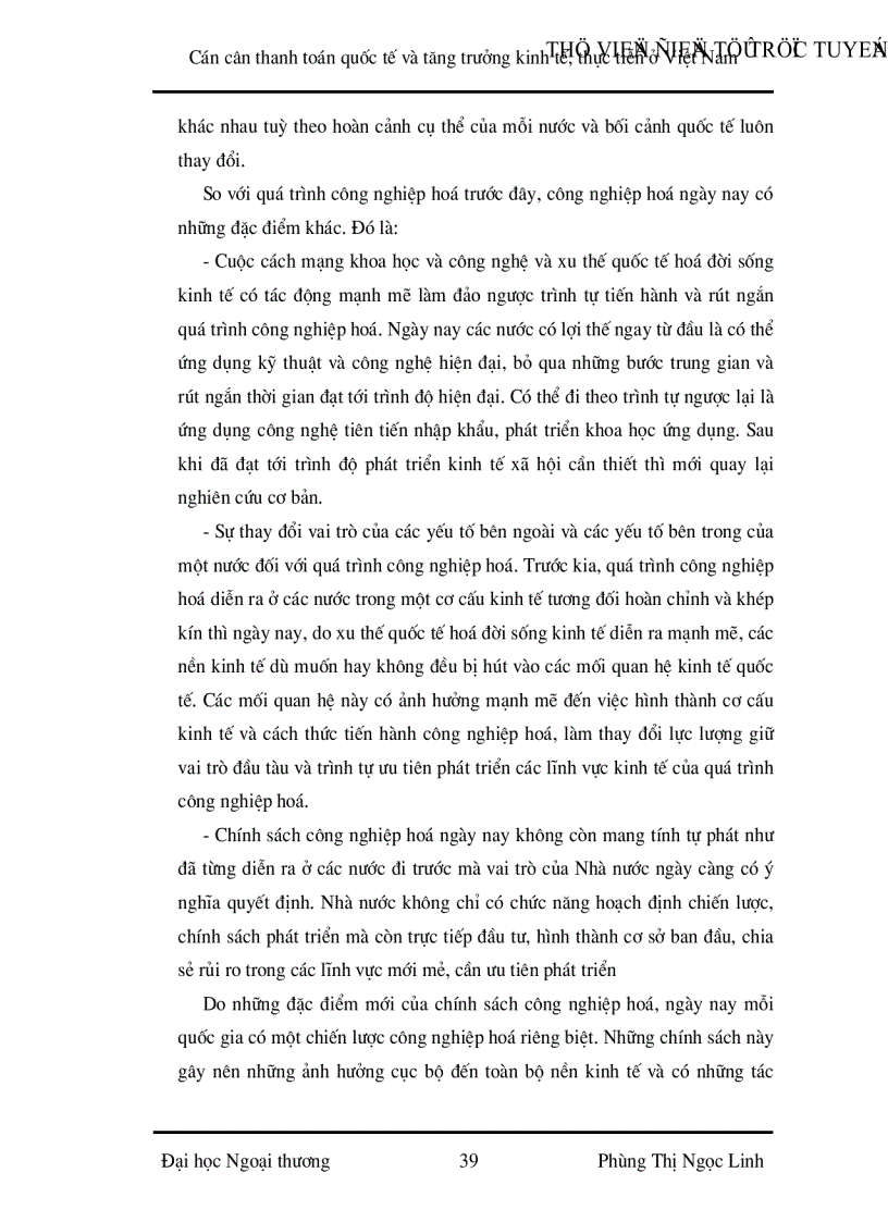 image for page Cán cân thanh toán quốc tế và tăng trưởng kinh tế Thực tiễn ở Việt Nam