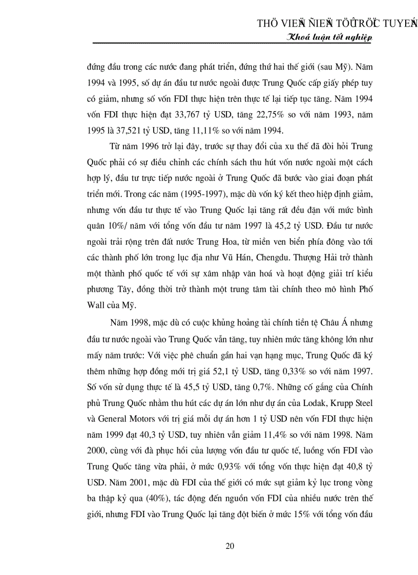 image for page Chính sách thu hút FDI của Trung Quốc và bài học đối với Việt Nam