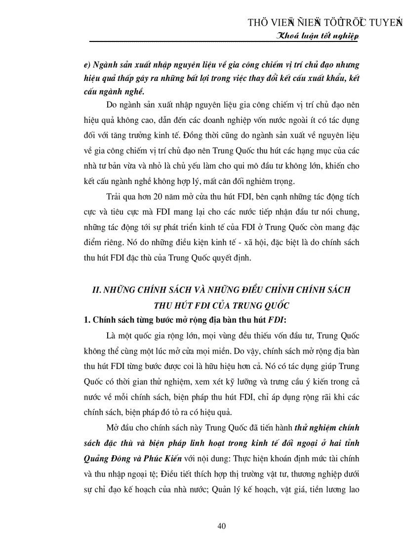 image for page Chính sách thu hút FDI của Trung Quốc và bài học đối với Việt Nam
