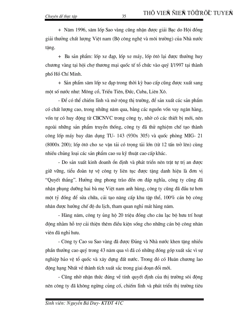 image for page Thực trạng và giải pháp họat động đầu tư nâng cao khả năng cạnh tranh của công ty Cao su Sao Vàng