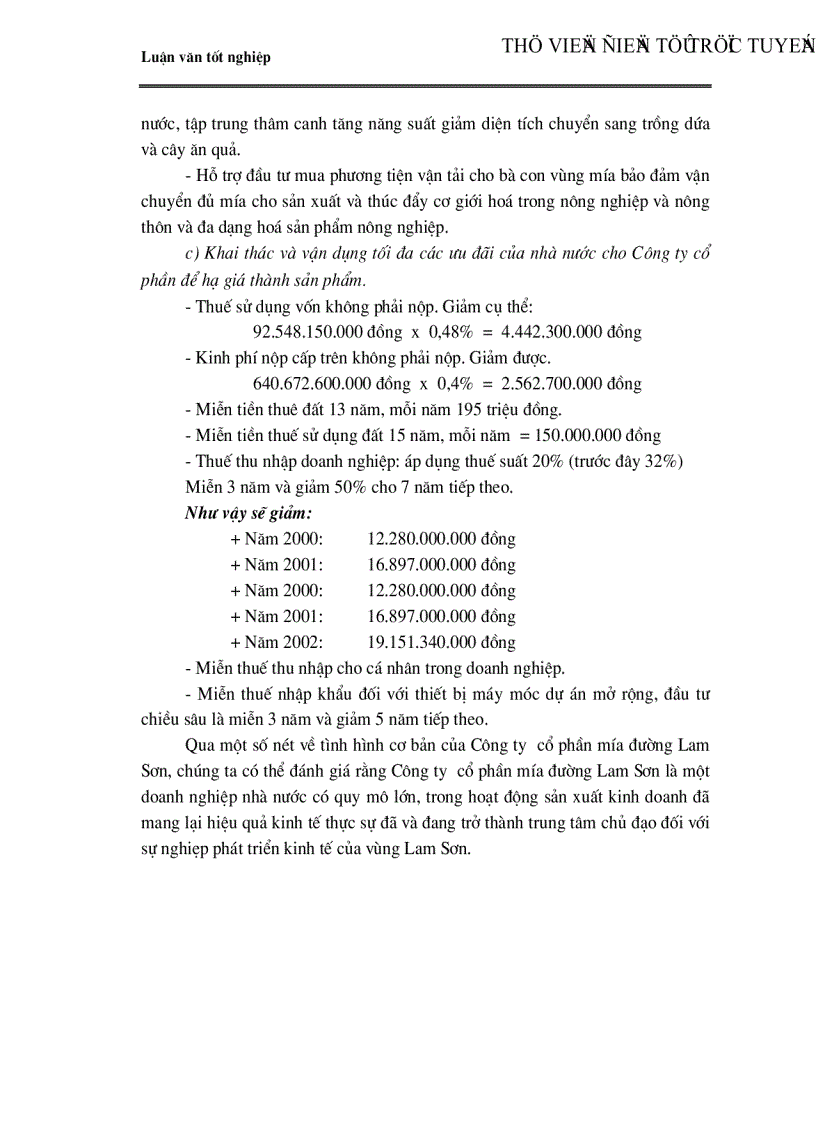 image for page Một số giải pháp cơ bản về phát triển vùng Nguyên liệu Công ty Cổ phần mía đường Lam Sơn