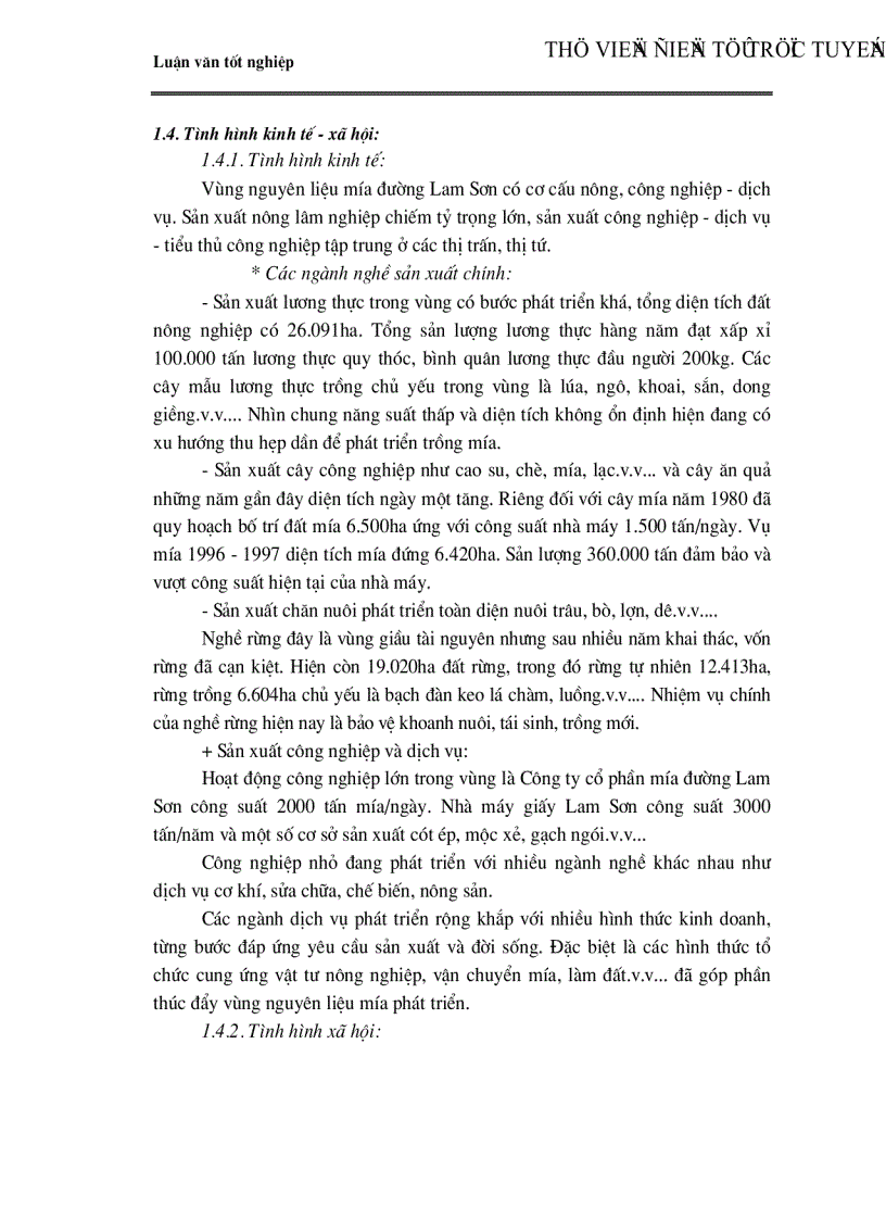 image for page Một số giải pháp cơ bản về phát triển vùng Nguyên liệu Công ty Cổ phần mía đường Lam Sơn