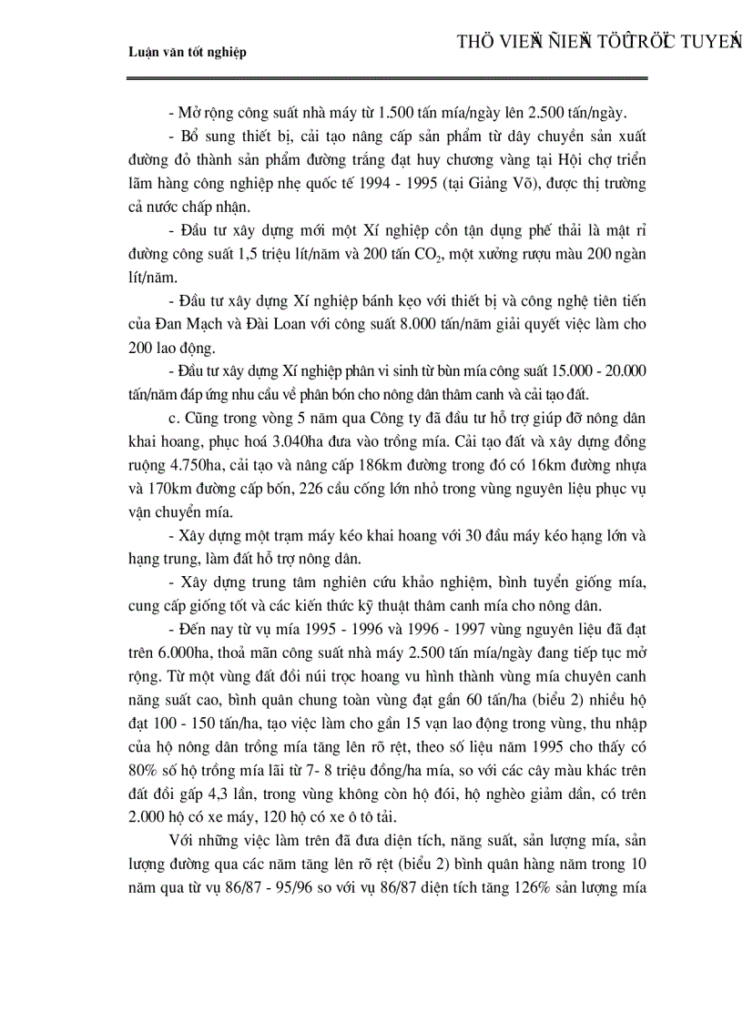 image for page Một số giải pháp cơ bản về phát triển vùng Nguyên liệu Công ty Cổ phần mía đường Lam Sơn