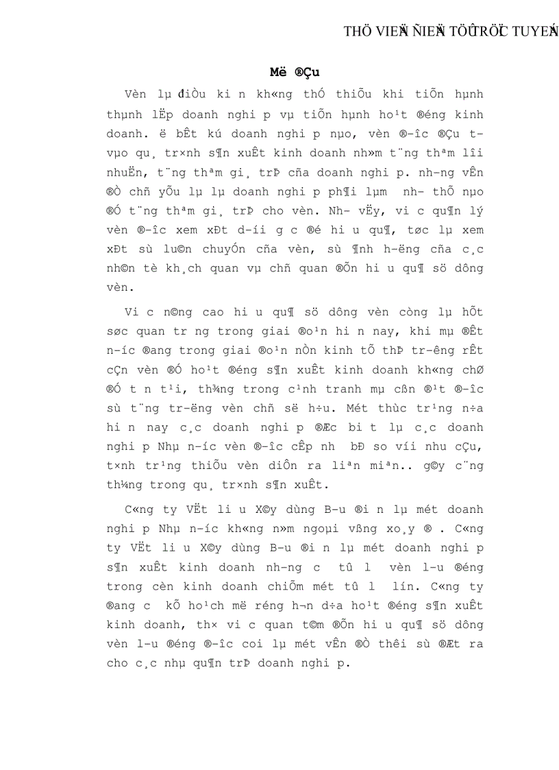 image for page Vốn lưu động và các biện pháp nâng cao hiệu quả sử dụng vốn lưu động tại công ty Vật liệu Xây dựng Bưu điện
